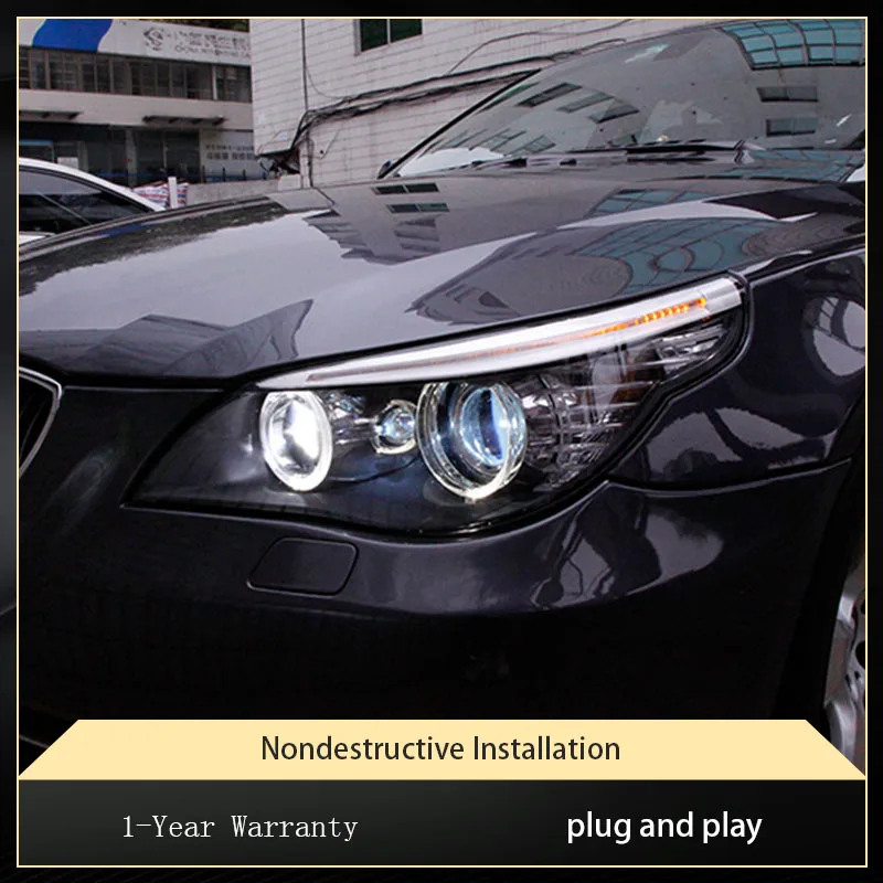 

Car Styling Head Lamp for BMW 5 Series E60 Headlights 2004-2010 520i 525i 523i 528i LED Frontlight DRL Automotive Accessories