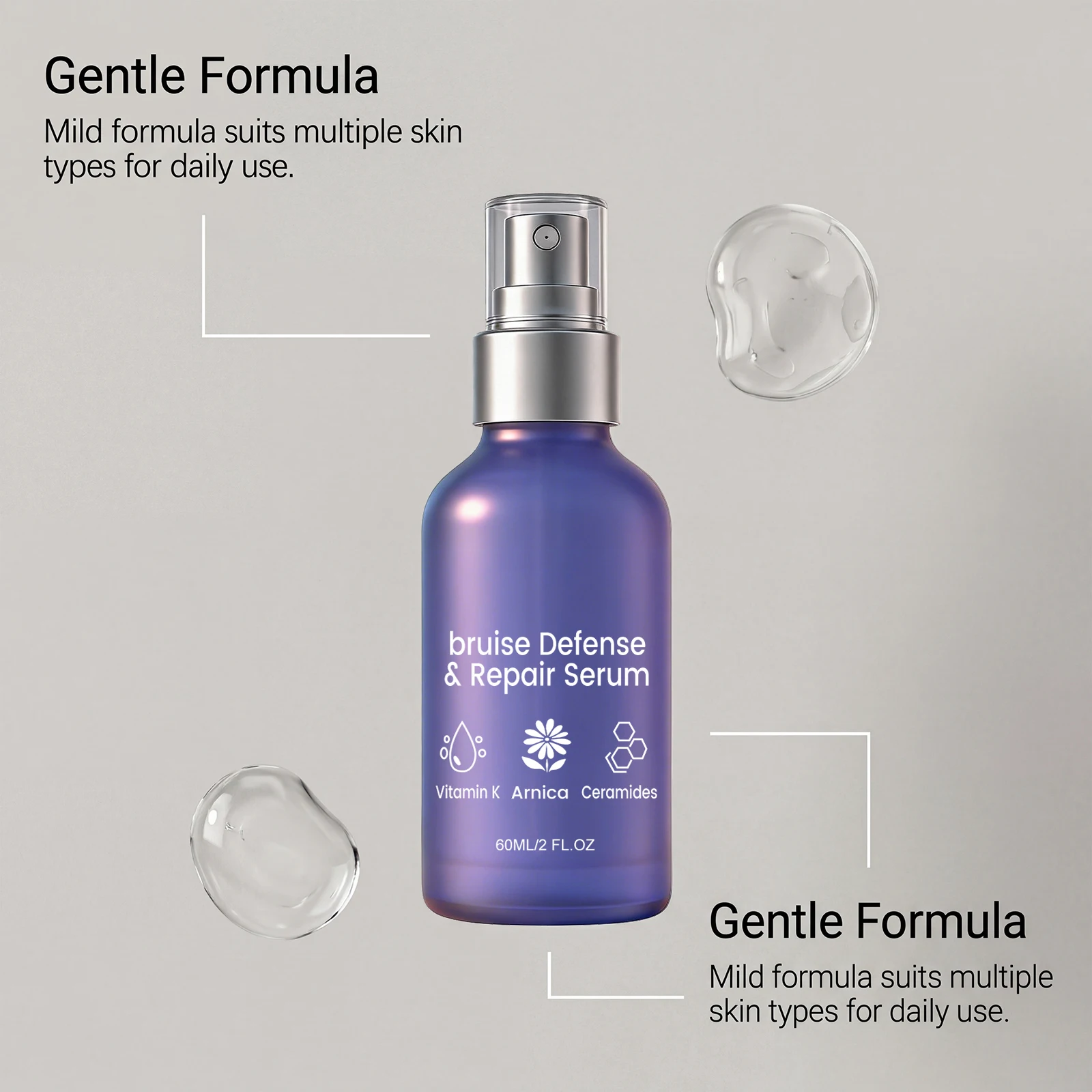 Arnika-Serum-Spray zur Linderung von Prellungen und Verletzungen, Reduziert Rötungen und Schwellungen, Verbessert Pigmentierung, Schnell Einziehendes Körperserum – Detail 5