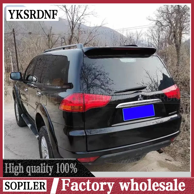 For Mitsubishi pajero sport Spoiler 2008-2014 High Quality ABS Material Car Rear Wing Primer Color Rear Spoiler