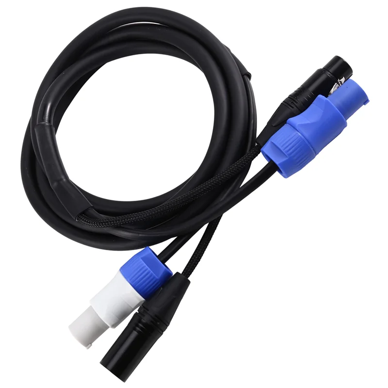 A37T-Flexible Powercon Combo Cable For Stage Lighting 3 X 1.5Mm XLR DMX512 Power Combination Cable For Moving Head Units