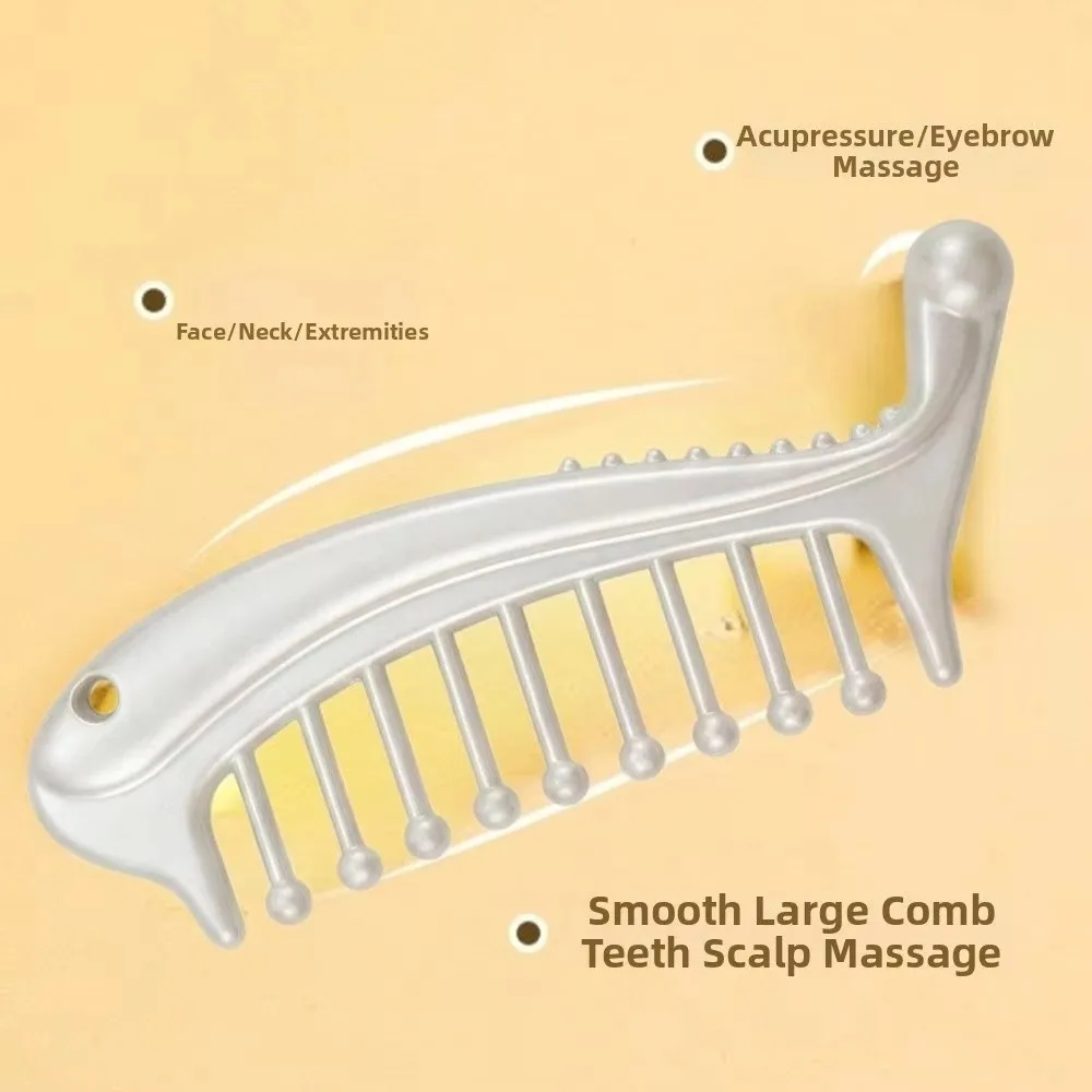 Gua Sha Facial Tool Portable Manual Head Massager Alloy Deep Relaxation Scalp Comb Upgrade Version Massage Comb Back Massage