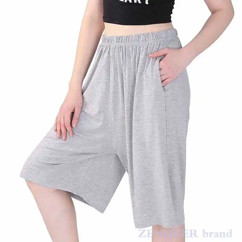 Pantalon en coton extensible pour femmes, jambes larges et fines, décontracté, grande taille, 7XL, 6XL, 5XL