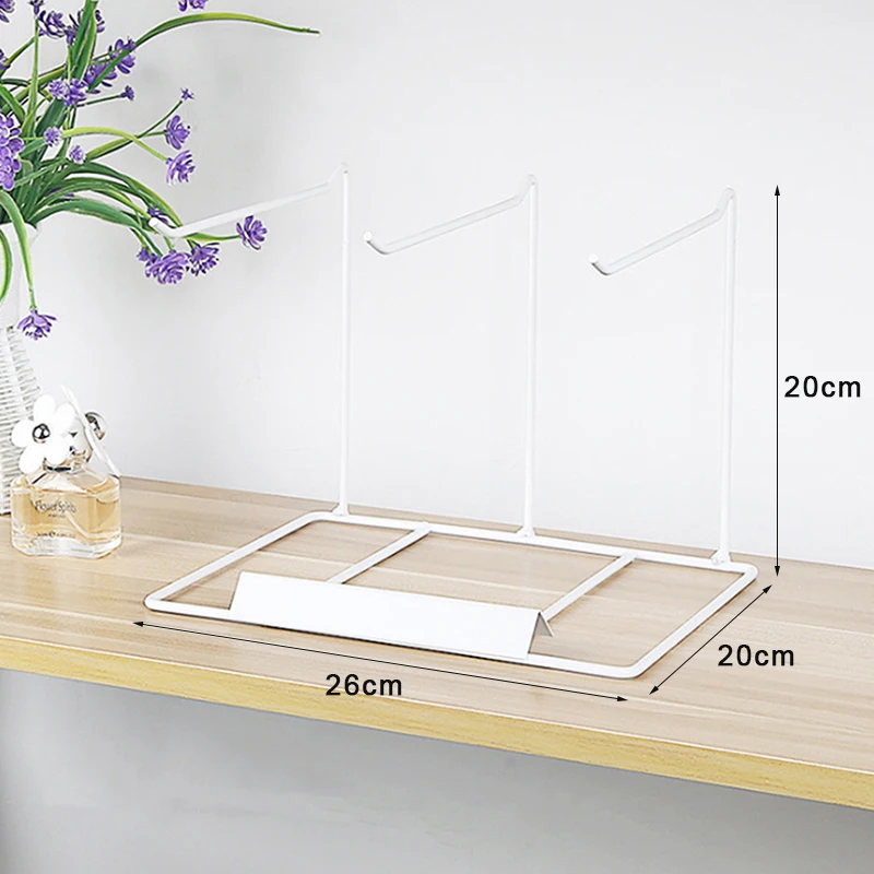 Iron Bracket Jewelry Display Rack for Earrings & Necklaces