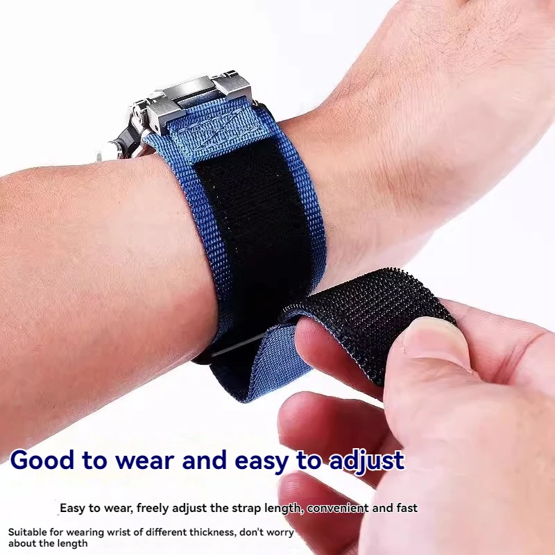 For Casio G-SHOCK MTG-B1000 MTG-G1000 series modified sports outdoor waterproof and sweat proof nylon canvas watch strap for men