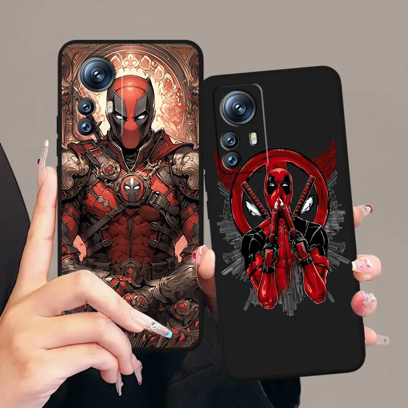 Death Attendant Marvel Cool For Xiaomi Mi Poco F5 F4 F3 X6 X5 X4 X3 M6 M5 M5S M4 M3 C65 Pro GT NFC 5G Black Funda Phone Case