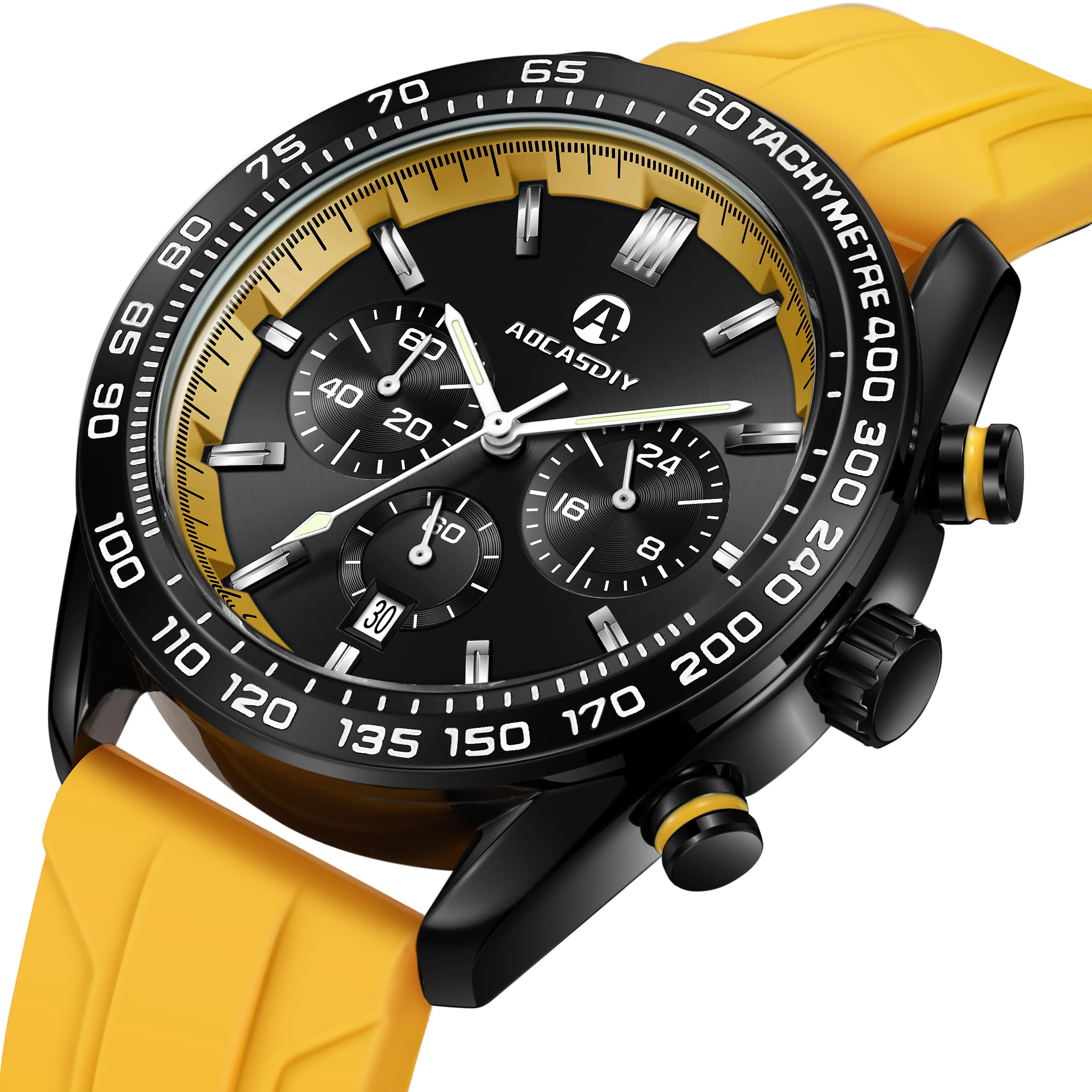 2026 Top Brand Casual Sport Watches for Men Silicone Strap Waterproof Chronograph Quartz Wristwatches High Quality Drop Shipping