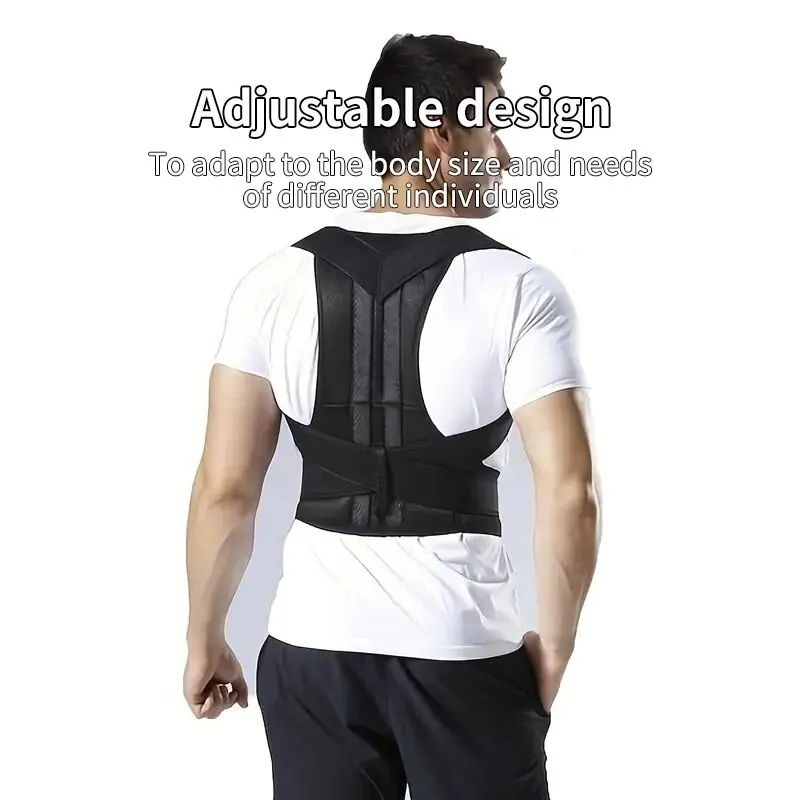 1PC Humpback Correction Sports Adult Back Correction Strap Spine Correction Anti-hunchback Fixed Back Correction Belt For Adult