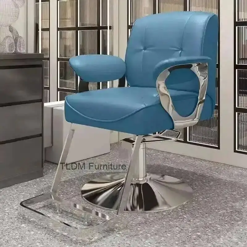 كرسي مريح للصالون مريح وأثاث تجميل أنيق وكراسي حلاقة عصرية وصالون باربيريا بسيط سيلون شمالي