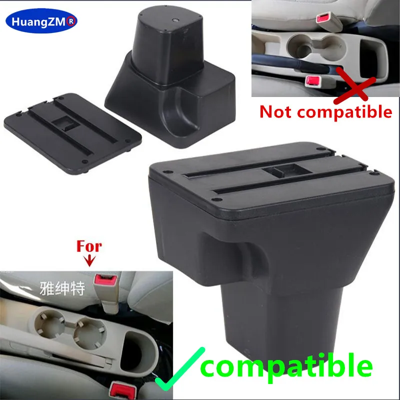 Car Armrest Box for Hyundai Accent Armrest Box for Hyundai Accent Verna Center Storage Box Dedicated Retrofit Car Accessories