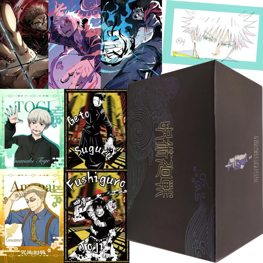 

Anime Jujutsu Kaisen Rare Collection Cards Itadori Yuji Kugisaki Nobara Fashion Trend Exquisite Art Card Bricks Toys Xmas Gifts
