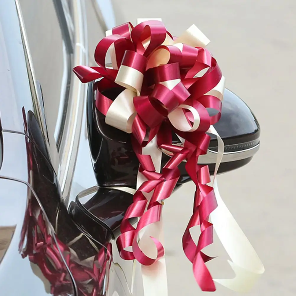 10Pcs Pull Bow Ribbon Baby Shower Pull Bow Ribbons Birthday Party Decor Car Decoration Flower Wedding Flower Ribbon Car Florist