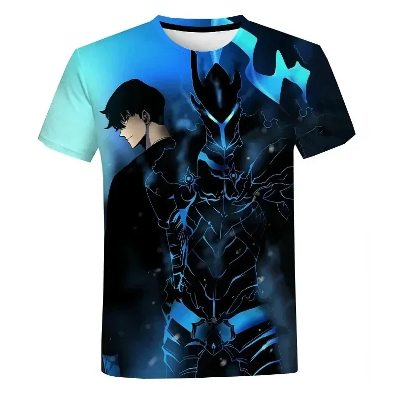 Korea Anime Manga 3D Print T-Shirt Men Women Short Sleeve Oversized Top Quick-drying Sports Tee Casual Clothing Animation Fans