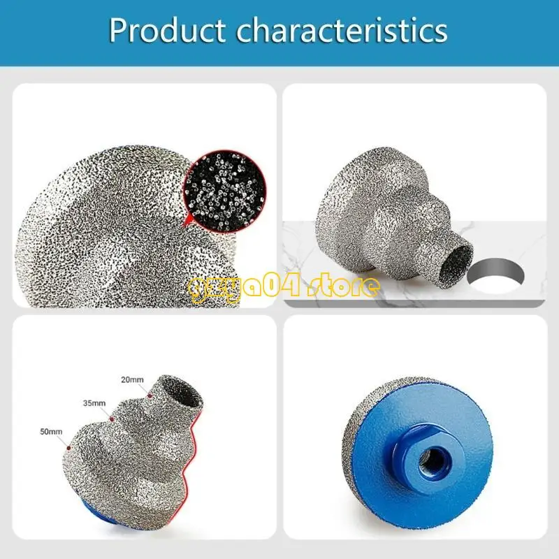 K3KD Step Drill Bit Beveling Chamfer for Tile Marble Glass Granite Ceramic Drilling
