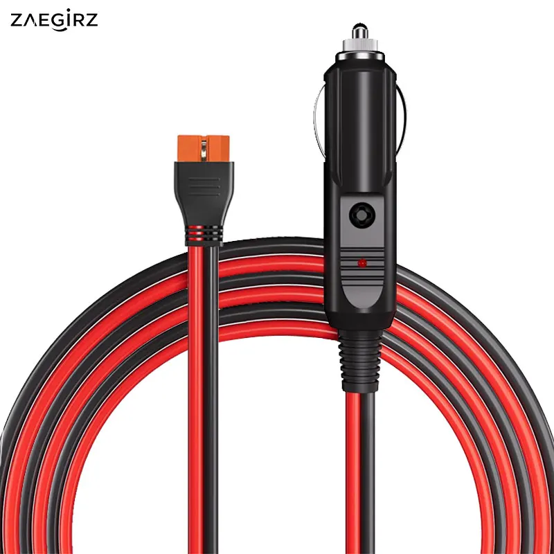 3m/10Ft Car Cigarette Lighter to XT60i-F Female Cable for Anker SOLIX EcoFlow River Delta ALLPOWERS Etc. Portable Power Stations
