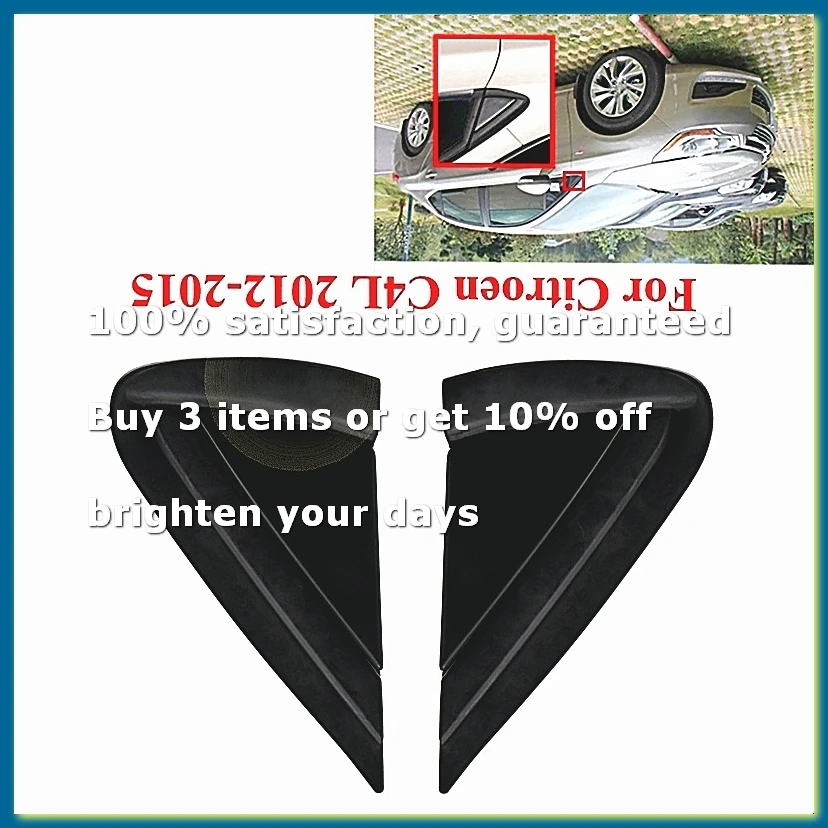 Car Front Window Triangle Plate Side Mirror Corner Triangle Garnish Cover Panel for C4 C4L 2012-2015