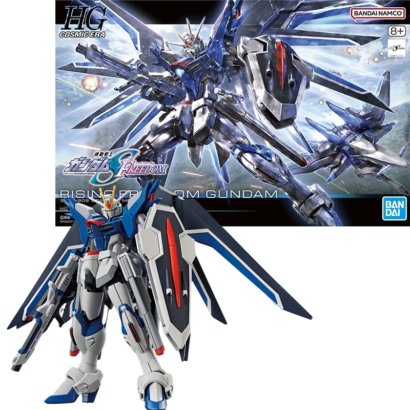 

BANDAI Original ANIME HG 1/144 RISING FREEDOM GUMDAM Assembly Plastic Model Action Toys Figures Gifts