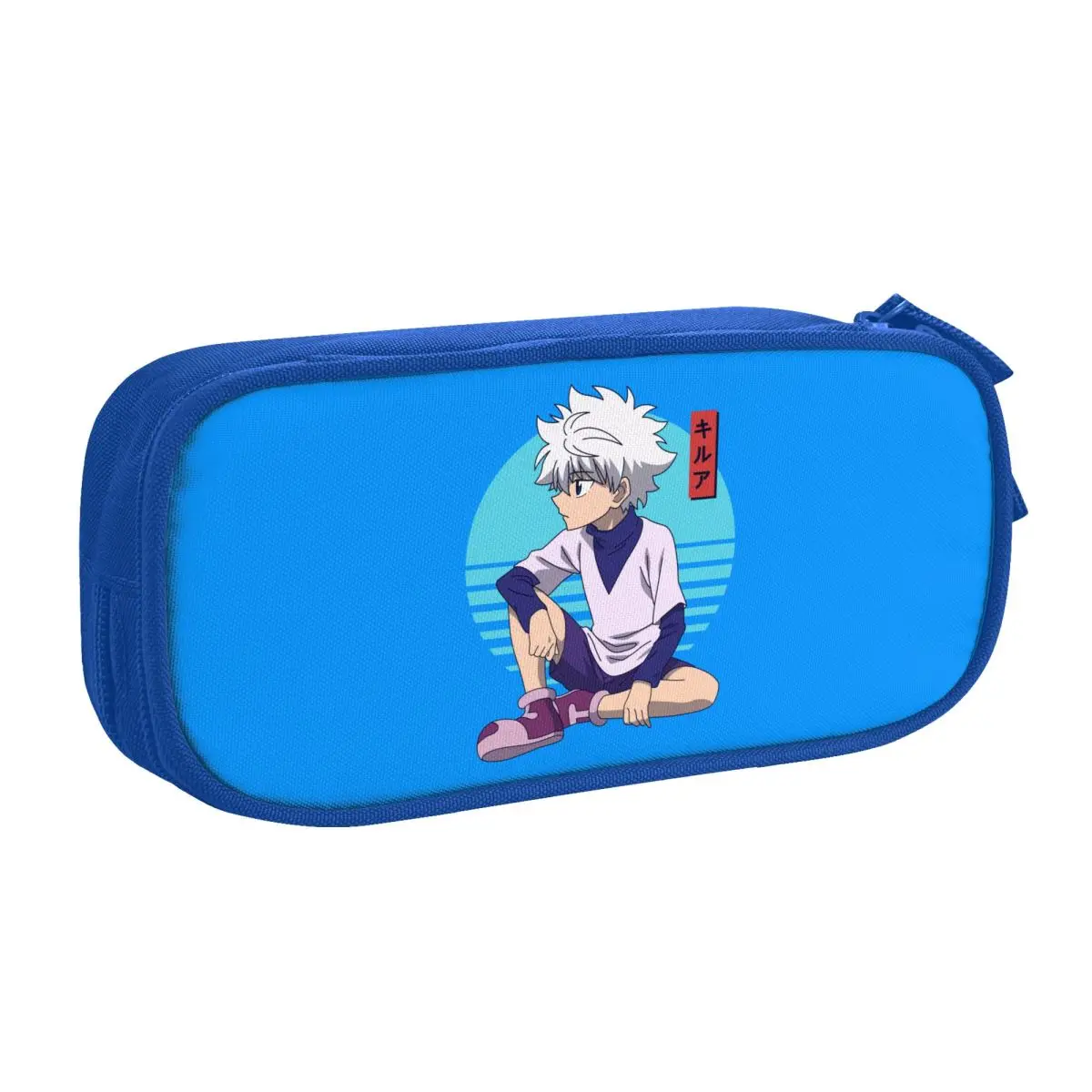 Custom Cute Hunter X Hunter Pencil Case for Boys Gilrs Killua Zoldyck Manga Lovers Large Capacity Pen Box Bag Stationery