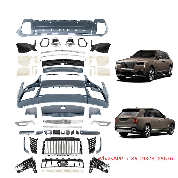 PP Material Old Upgrade to 2025 New Style Body Kit for Rolls Royce Cullinan 2018-2024 New Design Car Kit