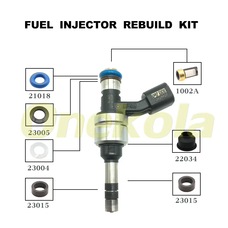 Fuel Injector Service Repair Kit Filters Orings Seals Grommets for 12634126 OEM GM  2012-2020 Terrain Traverse