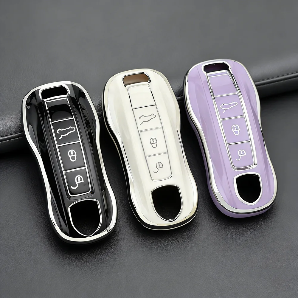Funda Protectora de TPU para Llaves de Porsche Cayenne, Macan, 911, Panamera, 718, Boxster, 958, 9YA, 997, 996, 944, 924