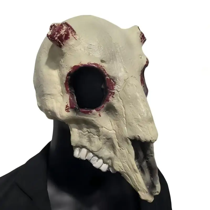 Skull Mask Scary Animal Skeleton Mask for Men Women Latex Helmet Cosplay Party Props for Fancy Dress Masquerade Halloween