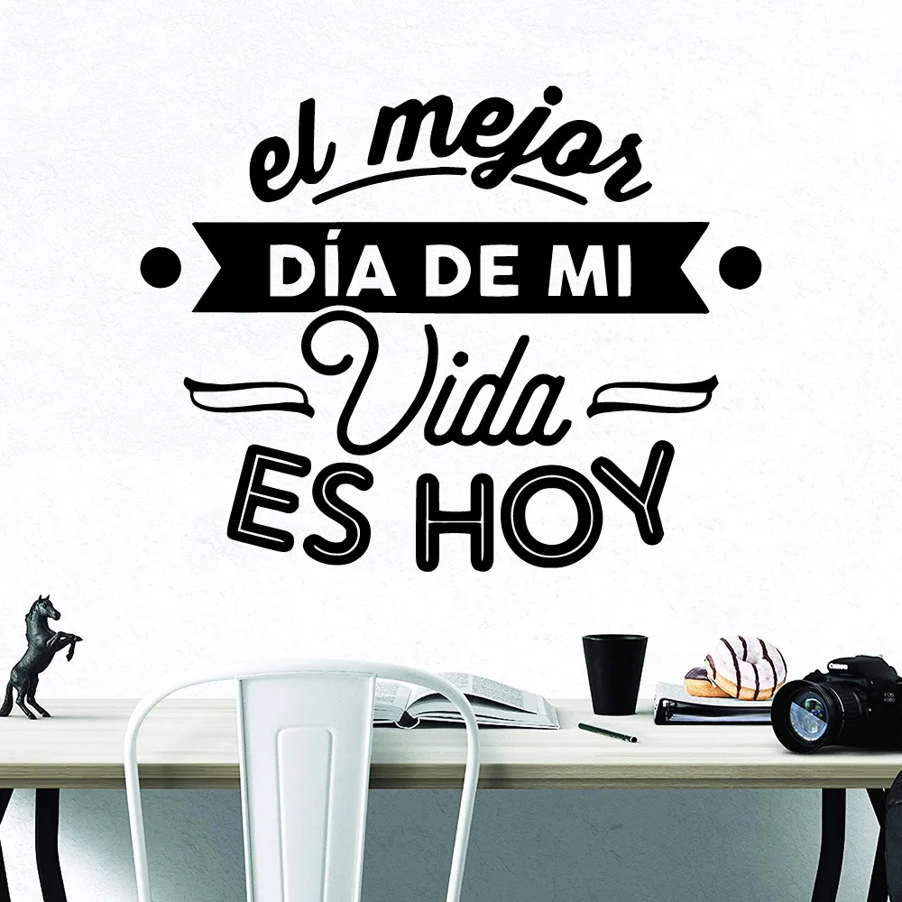 Spanish Sentence Wall Decal Living Room Removable Mural Living Room Bedroom Wall Art MURAL Drop Shipping