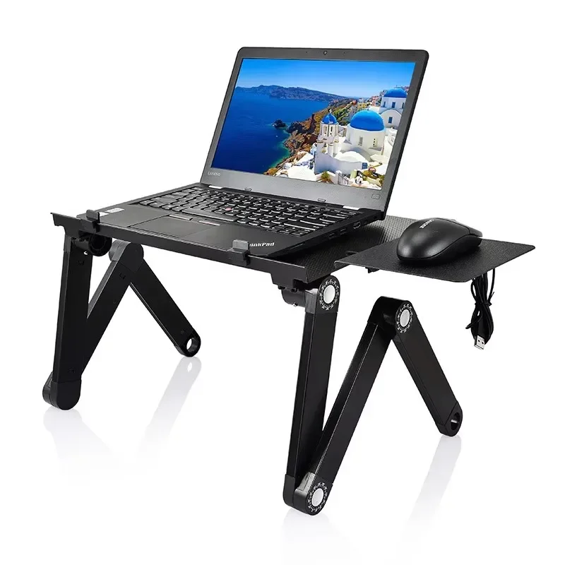 LP1047 T8 Multifunction Height Adjustable Folding Laptop Computer Table Desk Stand on Bed