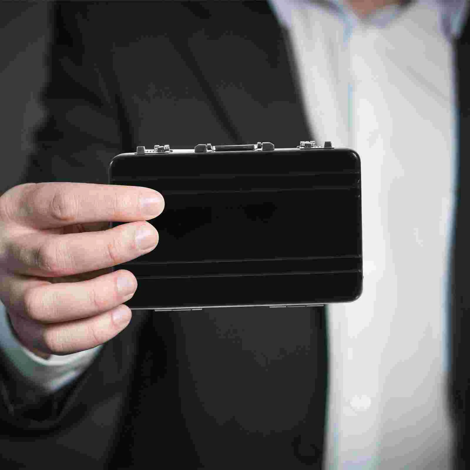 Lanyard Man Men Wallet Outdoor Business Card Holder Aluminum Alloy Sticker Mens