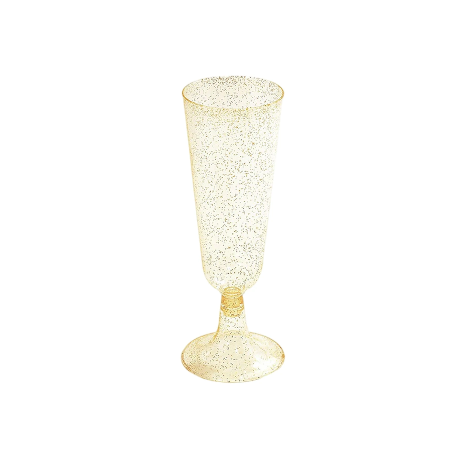 مزامير الشمبانيا البلاستيكية الشفافة 5.5 أونصة - نظارات تحميص أنيقة للاستعمال مرة واحدة لتزيين حفلات الزفاف وأعياد الميلاد والتخرج #4