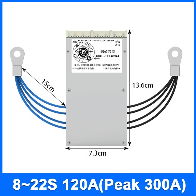 8 Đến 22S Kiến BMS Pin Lithium Ban Bảo Vệ Li-ion Lifepo4 40A 80A 120A 180A 240A Bluetooth Thông Minh wirhout Màn Hình LCD