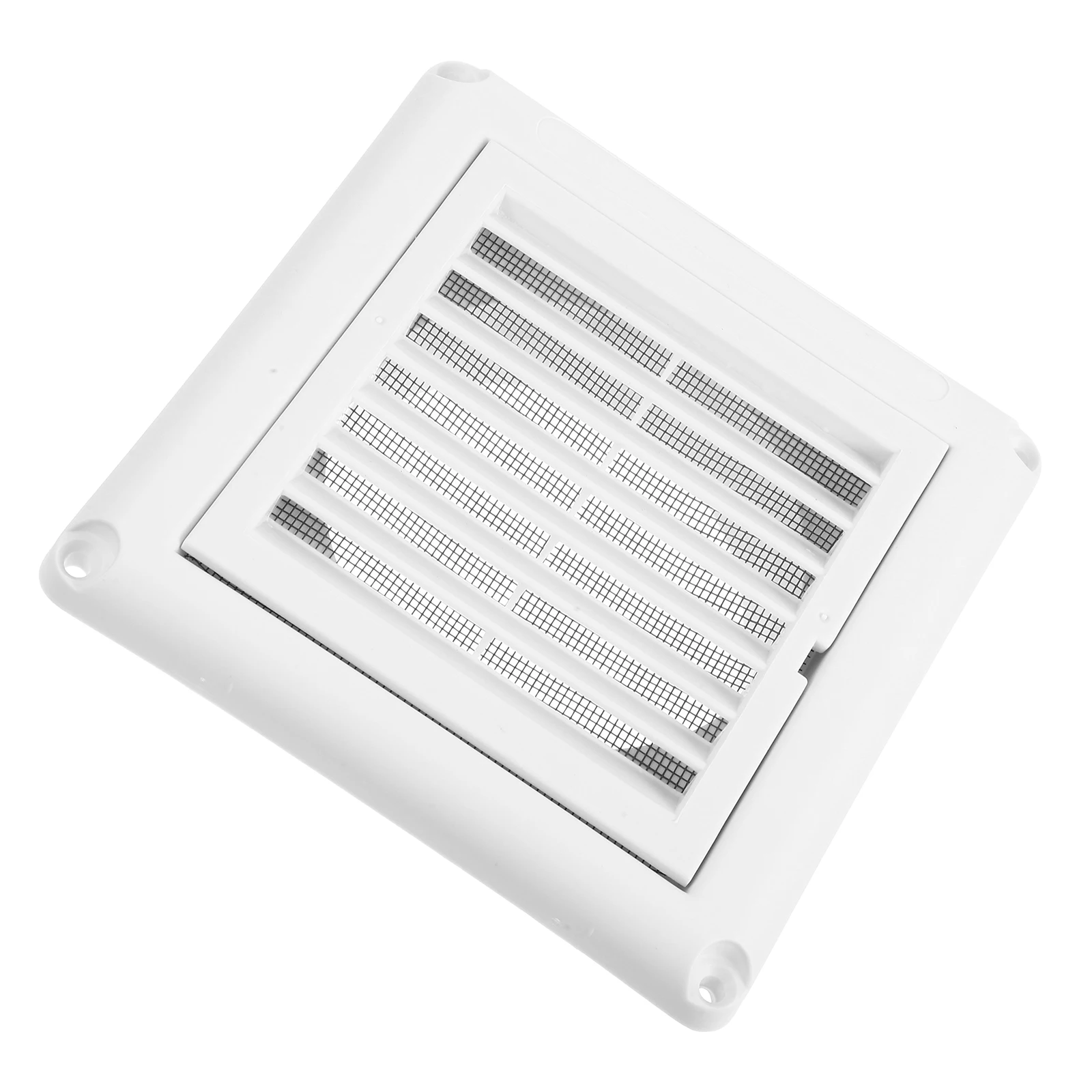 

Plastic Square Louver Vent Covers 15 Inch Exhaust Soffit HVAC Dryer Bird Guard Baseboard Diffuser Round Ventilation