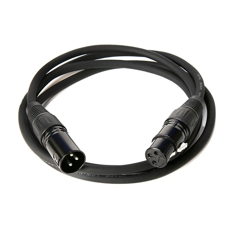 Cable 3 Pin Balanced Male to Female Microphone Cable Noise Cancelling Mic Speaker Cable for Power Amplifier Audio Sound Consoles