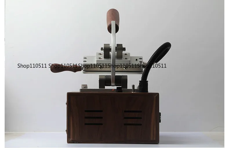 Vintage Leather Hot Stamping Machine, Brass Logo Mold Heat Press for PU Handmade Leather