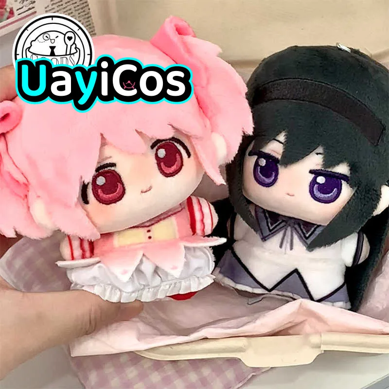 

10cm Kaname Madoka Akemi Homura Anime Cute Figure Game Stuffed 12cm Plushies Doll Clothes Keychain Bag Pendant Toy For Kids Gif
