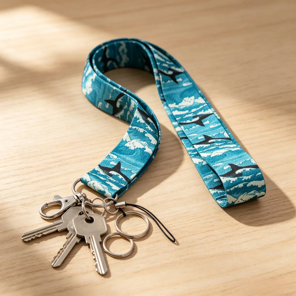 Niedlicher Walhai-Schlüsselanhänger mit Halsband, Ausweishalter, Kartenhalter, Hängeband, Schlüsselring für Fitnessstudio, Schule, Arbeit, Geschenk 2026 – Detail 6