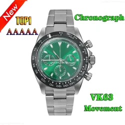 AAAAA TOP1 1963 Watch VK63 Movement Chronograph Watch Sapphire Crystal Waterproof Sports Watches Men's Fashion Watch No Logo