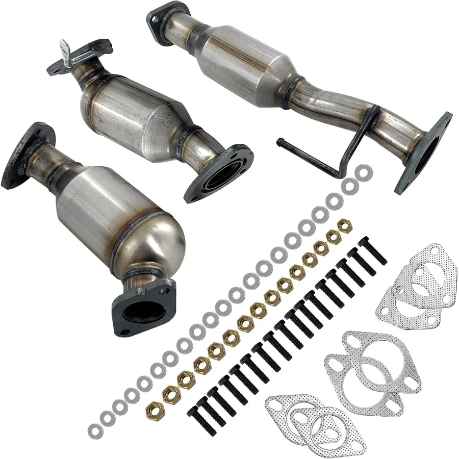 3Pcs Catalytic Converter 16547 16548 16574 Compatible with 20082017 Enclave 20092017 Chevy Traverse 20072017 GMC Acadia 200720