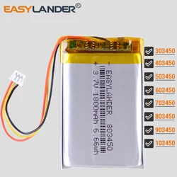 JST1.25 3P 3.7V 2000mAh 103450 Lithium Li-ion Polymer Battery Lipo 303450 403450 503450 603450 703450 803450 903450