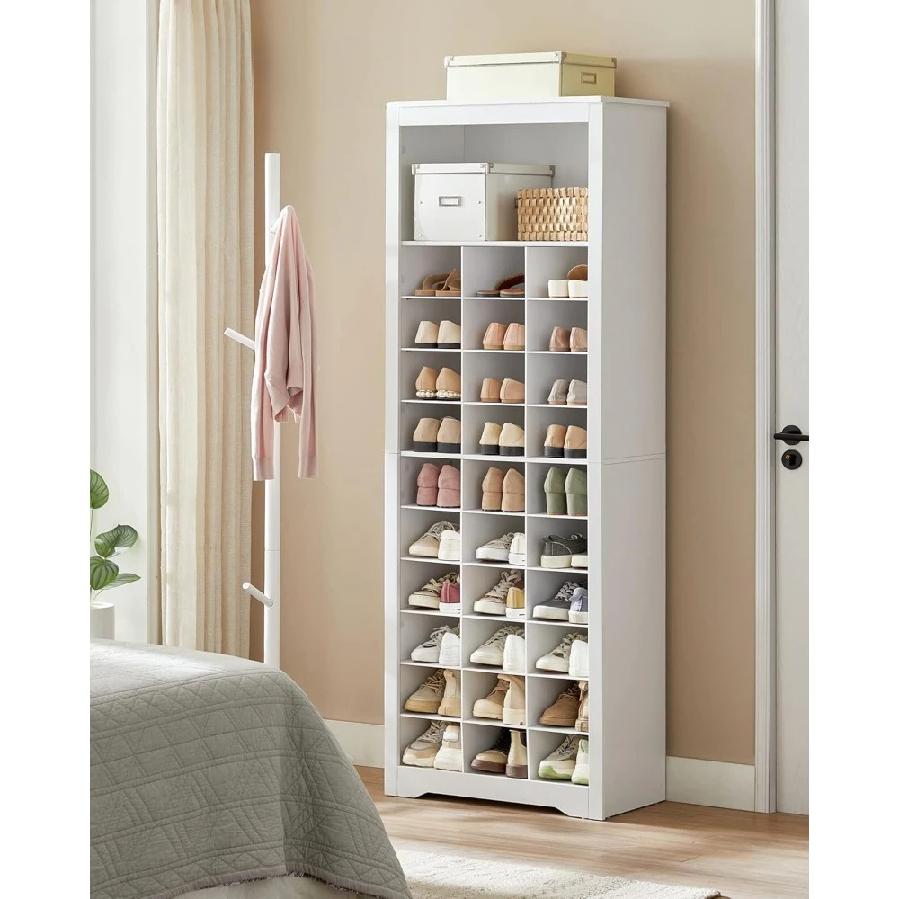 

Shoe Storage Cabinet, 10 Tier Shoe Rack Organizer, Holds Up to 30 Pairs of Shoes, for Entryway Bedroom,12.6 x 24.8 x 73.6 Inches