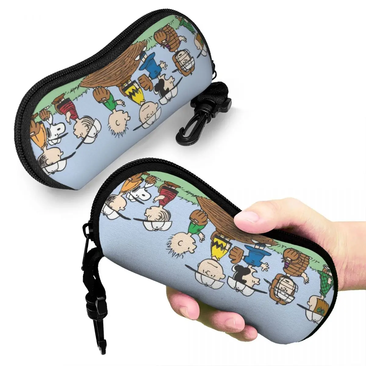 Peanuts Comic Characters Glasses Case Men Women Convenient Box Snoopy Charlie Brown Glasses Storage Box Small Eye Contacts Case