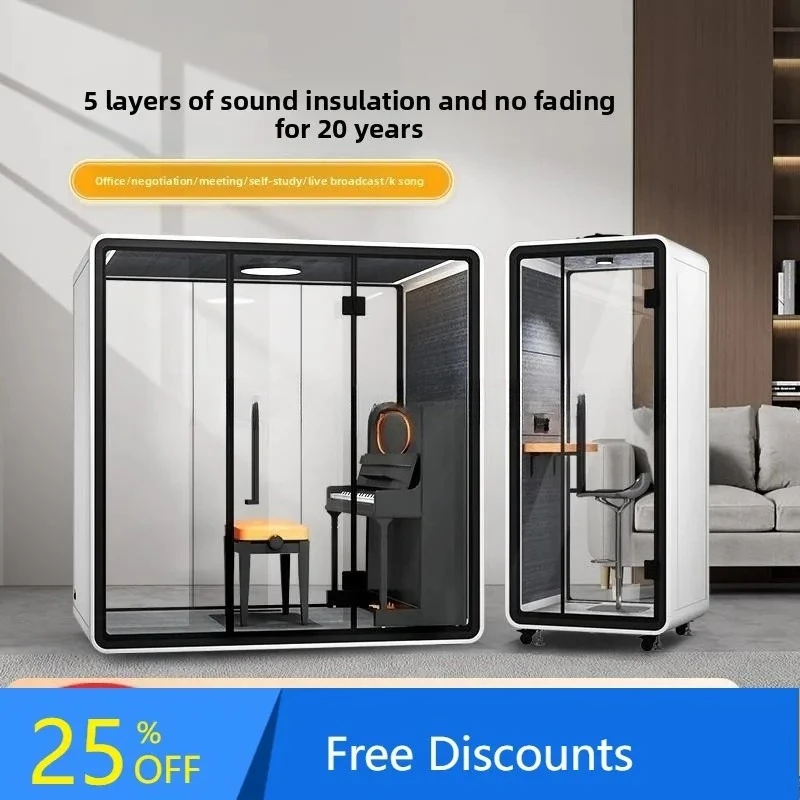 Mobile Soundproof Cabin Silent Room Phone Booth Office Meeting Room Recording Studio