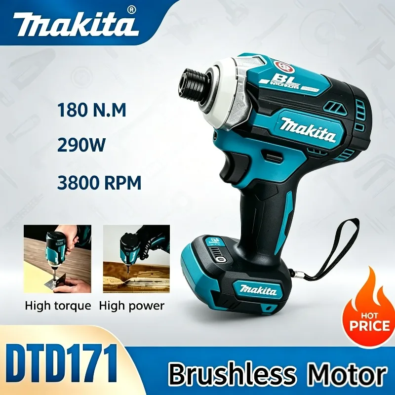 makita-dtd171-brushless-cordless-power-tool-rechargeable-18v-battery-drill-driver-electric-screwdriver-impact-driver