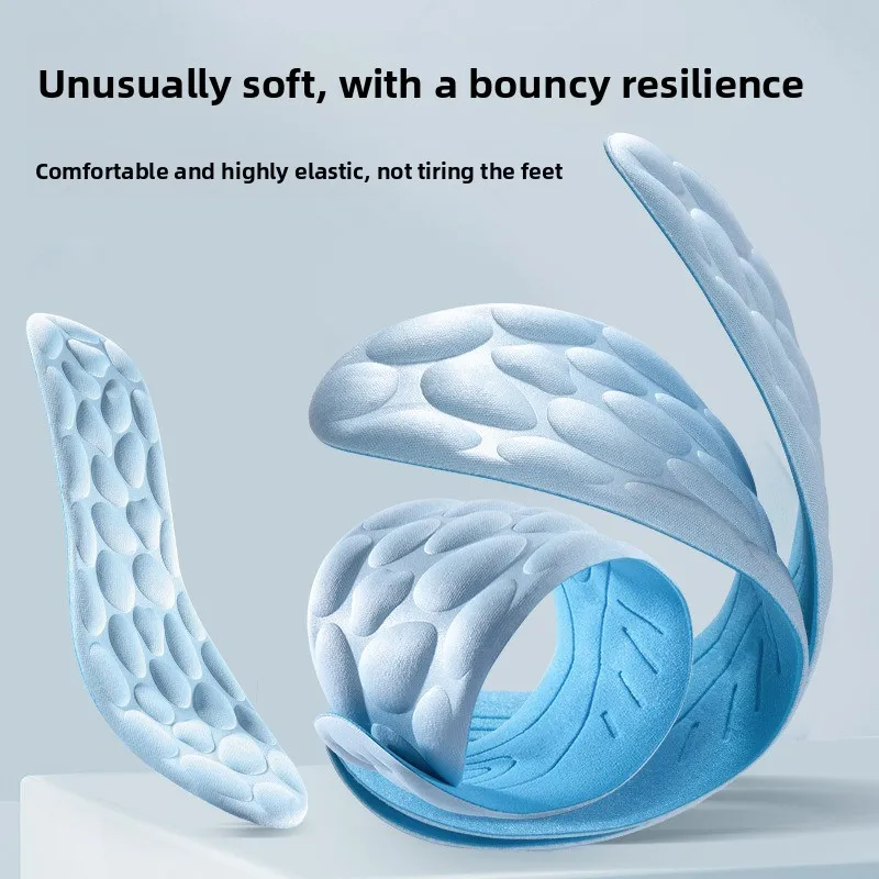 4D Stepping on Poop Sensation Insoles, All-Season, Ultra-Soft Thickened, Massage, Odor-Resistant and Antibacterial