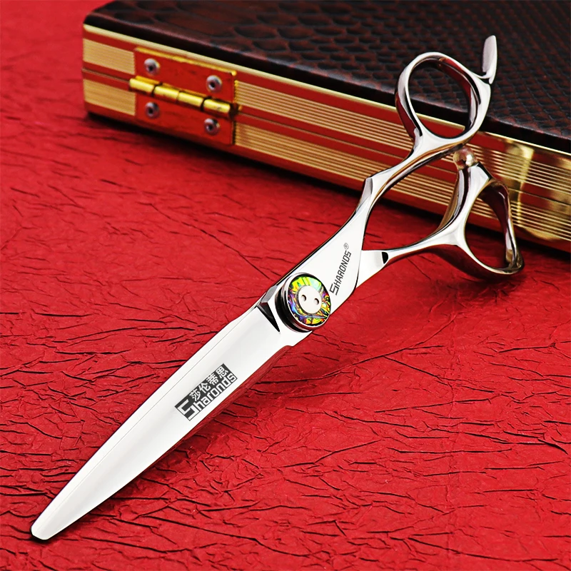 6 Inch Professional Barber Scissors Haircut Sharp Hair Cutting Shears Convex Edge for Hairdressing Salon Hair Cutting Tools