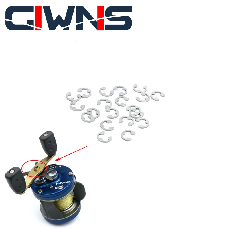 Retenedor de Circlip de cierre OMOTO para ABU C4 C3, mantenimiento de reacondicionamiento, cambio de velocidad, accesorios de rueda de tambor