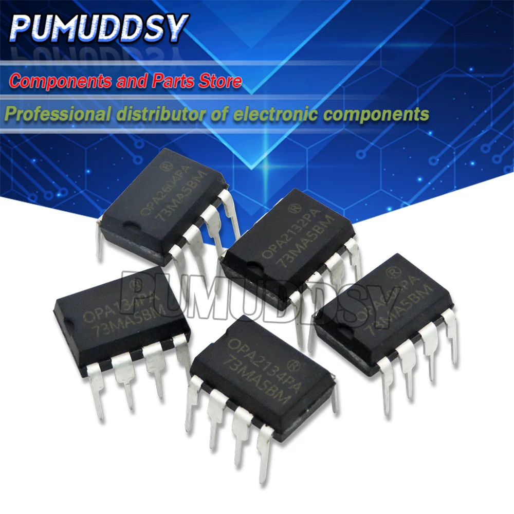 5PCS OPA2132PA OPA2134PA OPA2132 OPA2134 DIP-8 audio op amp IC chip double channel amplifier new and IC