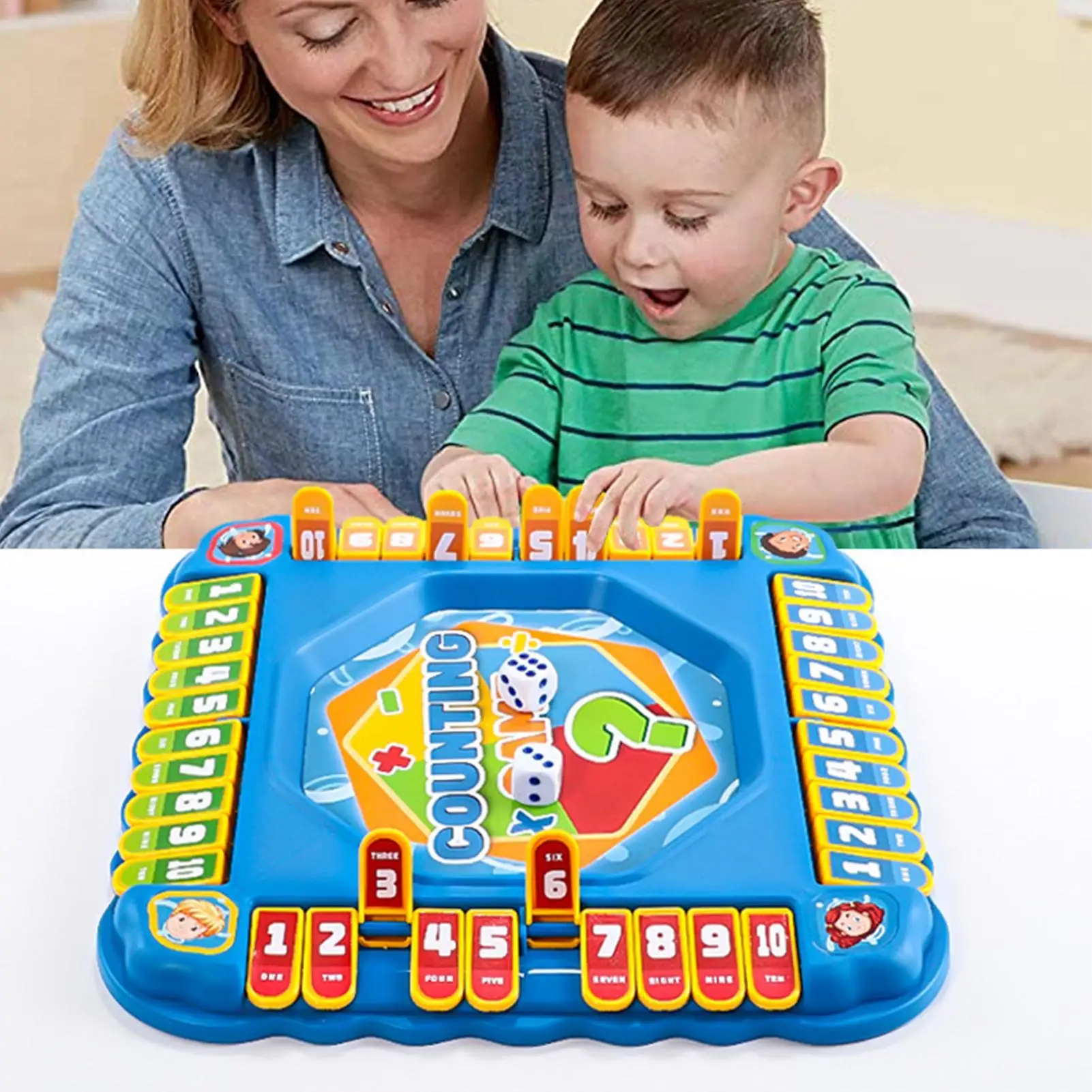 

Close The Box Game Math Toy Shut The Box Board Game For Age 3-6 Kids Classroom Home Party Night Entertainment Birthday Boys