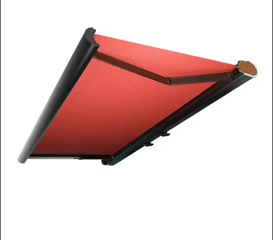 Aluminum Alloy Motorized Retractable Commercial Awning Remote Control Sunproof Waterproof Foldable Door Canopy 6m Projection