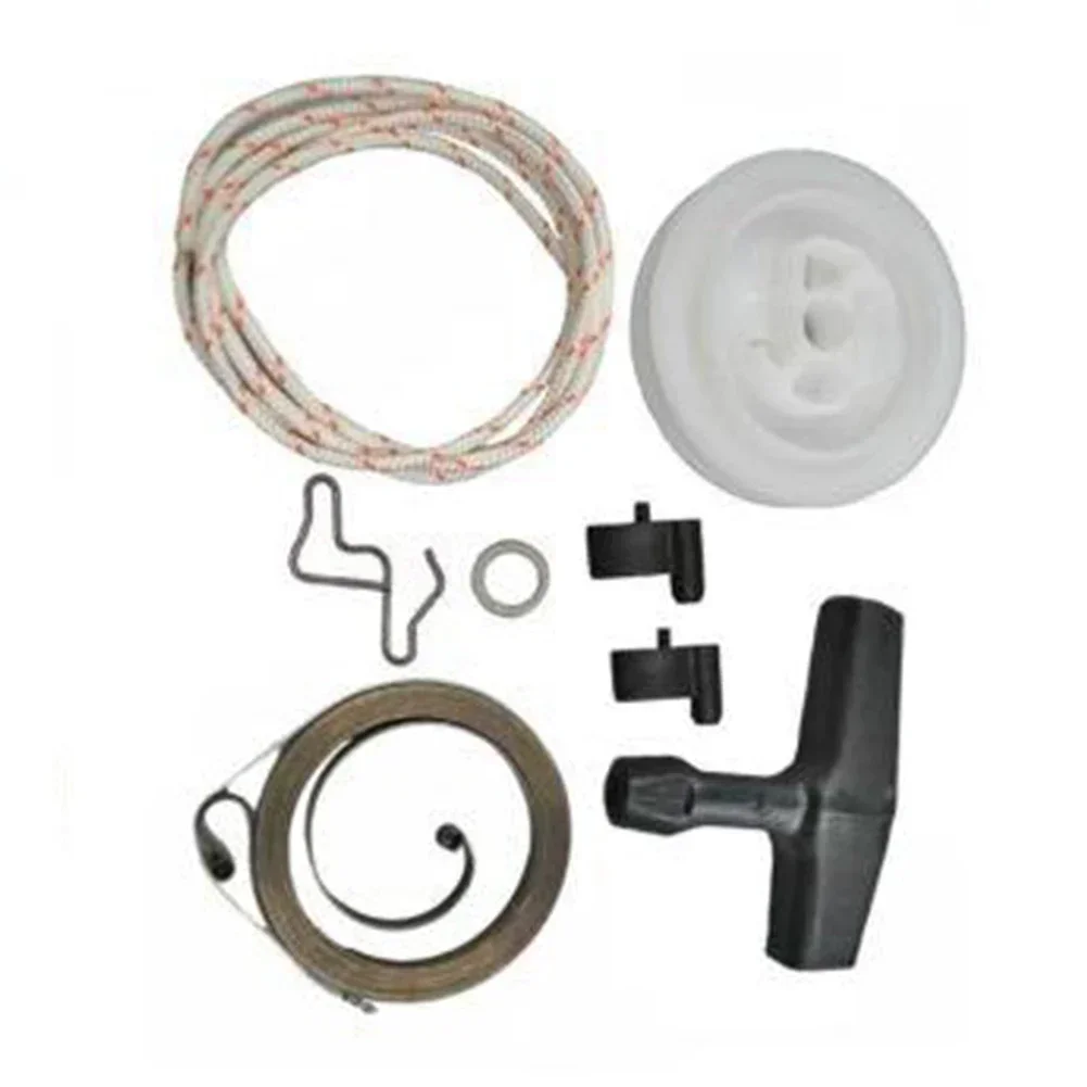 7 PÇS/SET Recoil Rewind Spring Starter Polia Alça Corda Pawl Reconstruir Kit Para Stihl 034 036 044 MS340 MS360 MS361 Motosserra