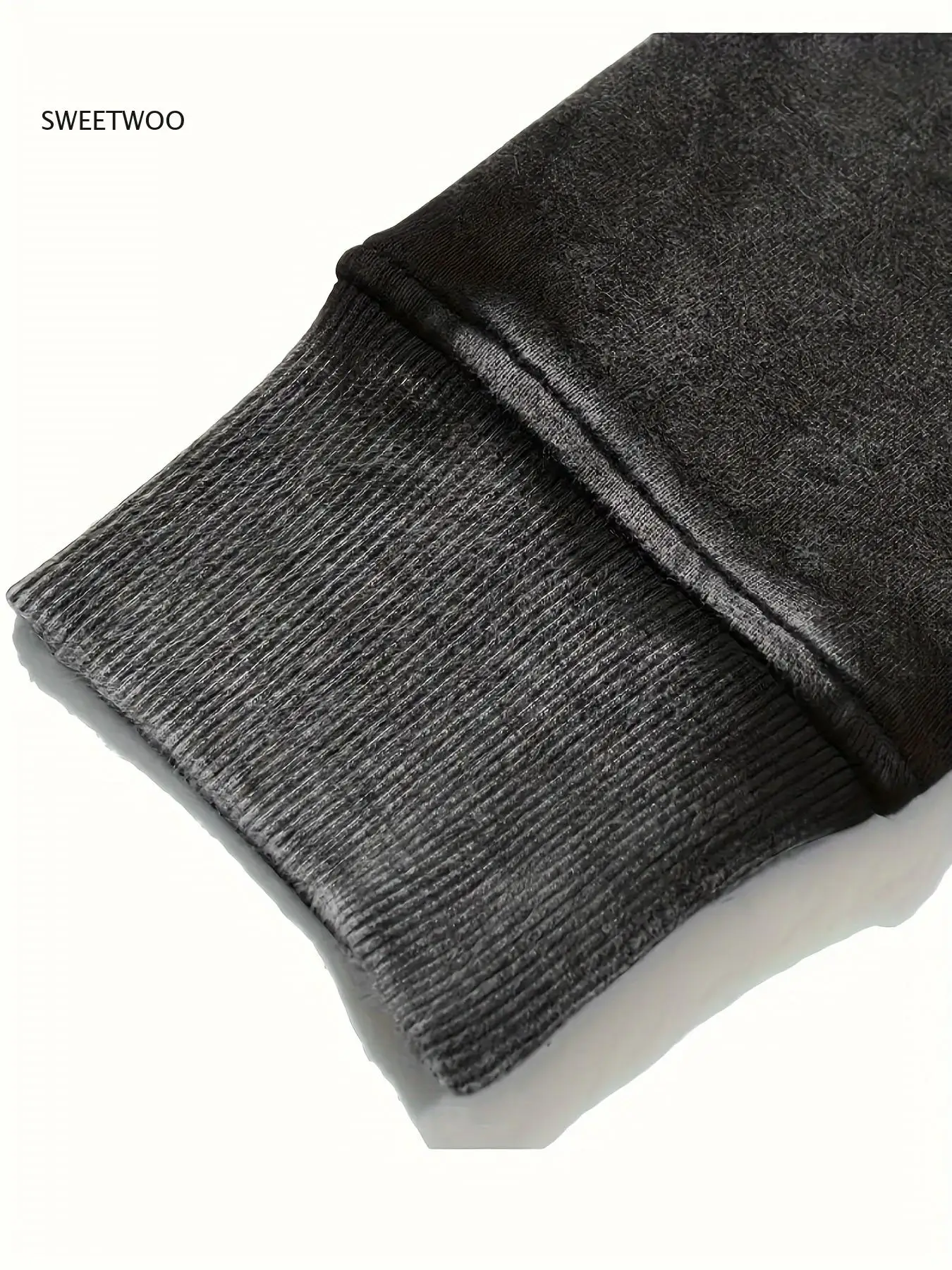 เสื้อฮู้ดวินเทจผู้ชายแบบฟอกสีพร้อมลายกราฟิก Bowman 53 - สีดำแบบดิสเทรส สไตล์ลำลอง ทรงปกติ แขนยาว